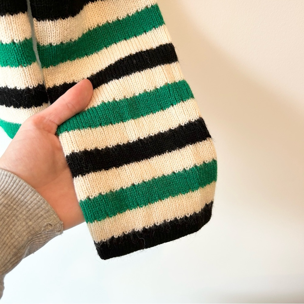 Lovers + Friends Rock N Roll Sweater Green Stripe Size Small - Picture 7 of 12